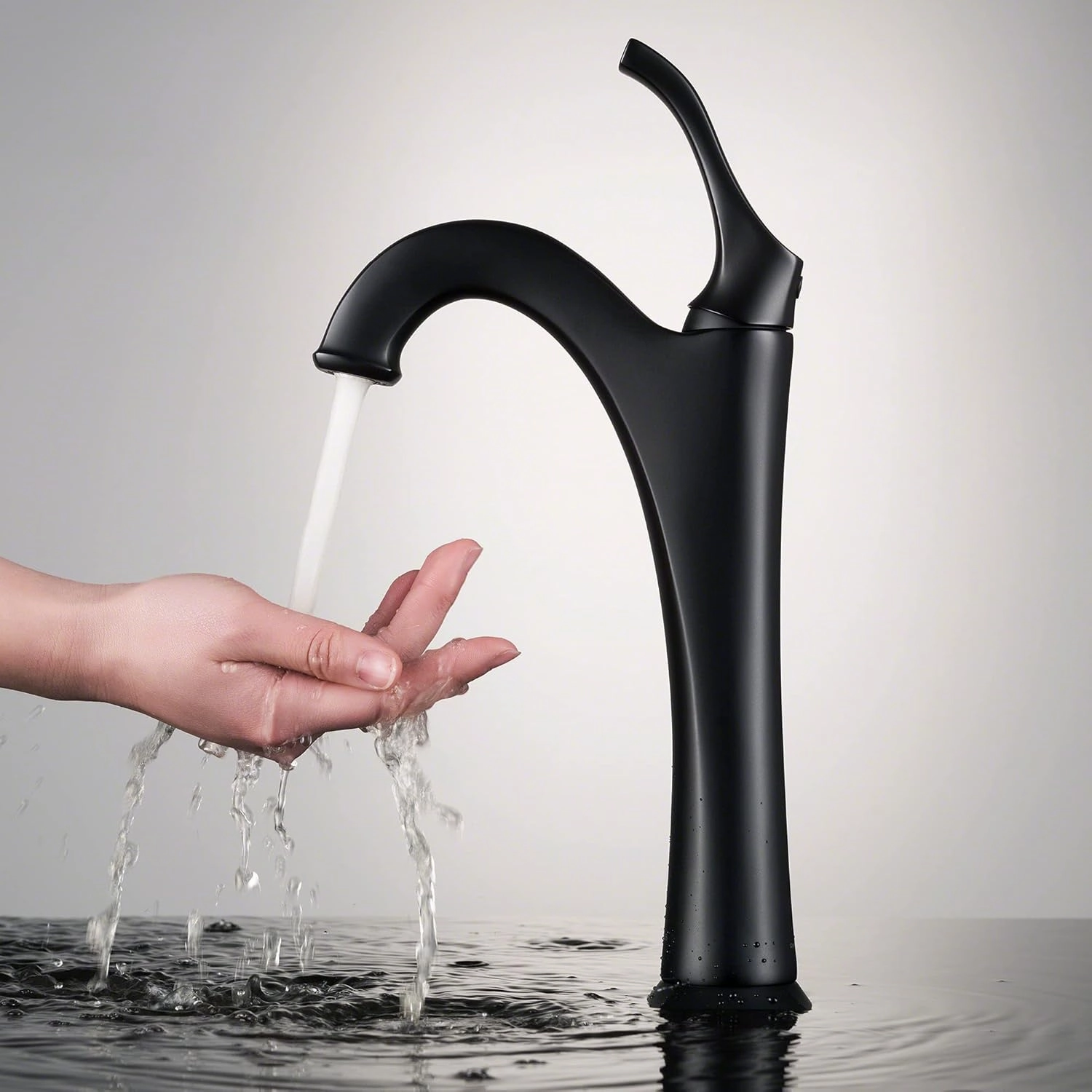 KRAUS KVF-1200CH Arlo Single Handle Vessel Bathroom Faucet with Pop Up Drain, Chrome (2 Pack)