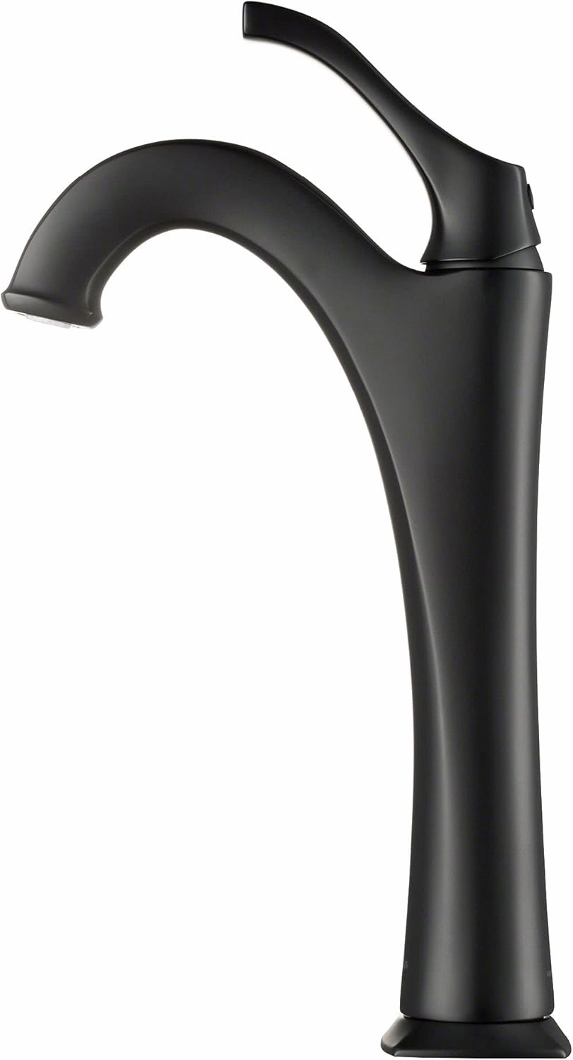 KRAUS KVF-1200CH Arlo Single Handle Vessel Bathroom Faucet with Pop Up Drain, Chrome (2 Pack)