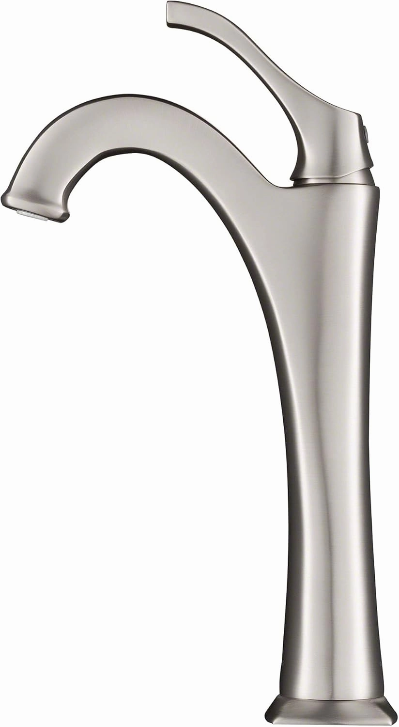KRAUS KVF-1200CH Arlo Single Handle Vessel Bathroom Faucet with Pop Up Drain, Chrome (2 Pack)