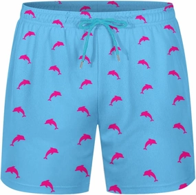 KSLIDS Mens Swim Trunks with Compression Liner 2-in-1 Swimming Shorts 5 inch Inseam Quick Dry Beach Board Shorts