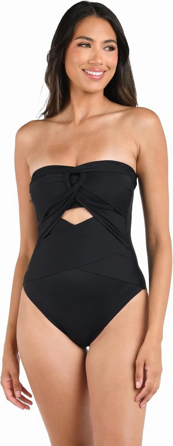 La Blanca Women's Island Goddess Halter One Piece Swimsuit
