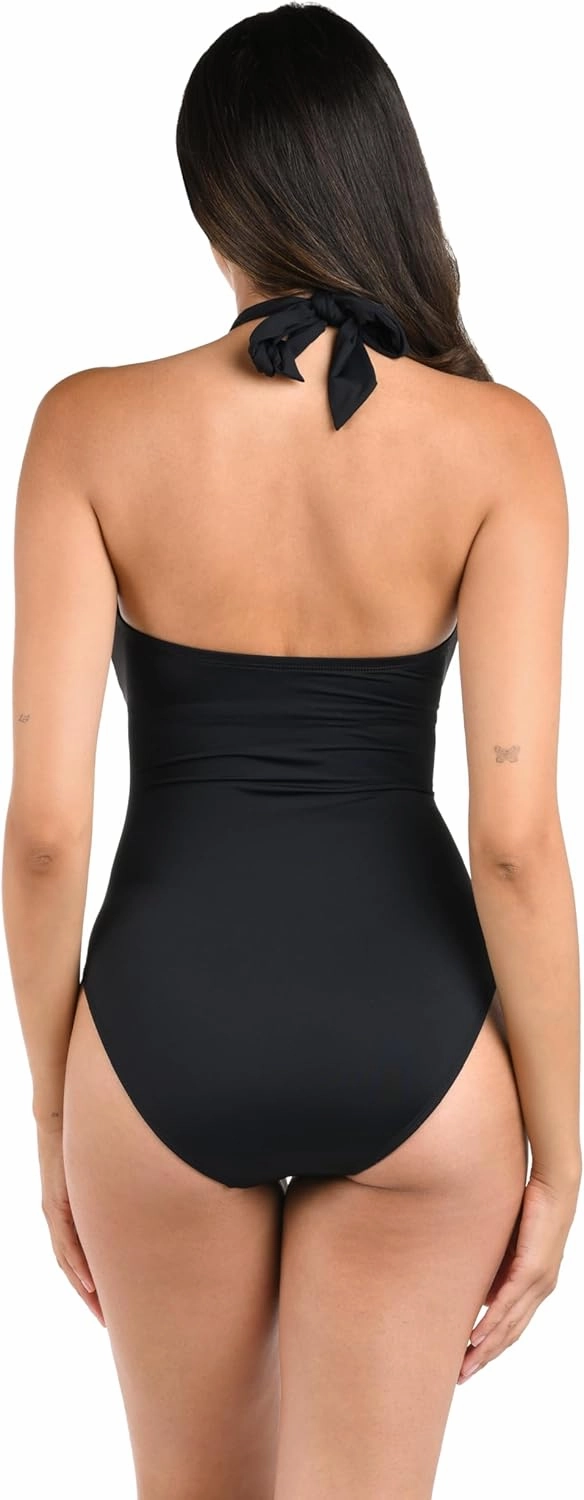 La Blanca Women's Island Goddess Halter One Piece Swimsuit