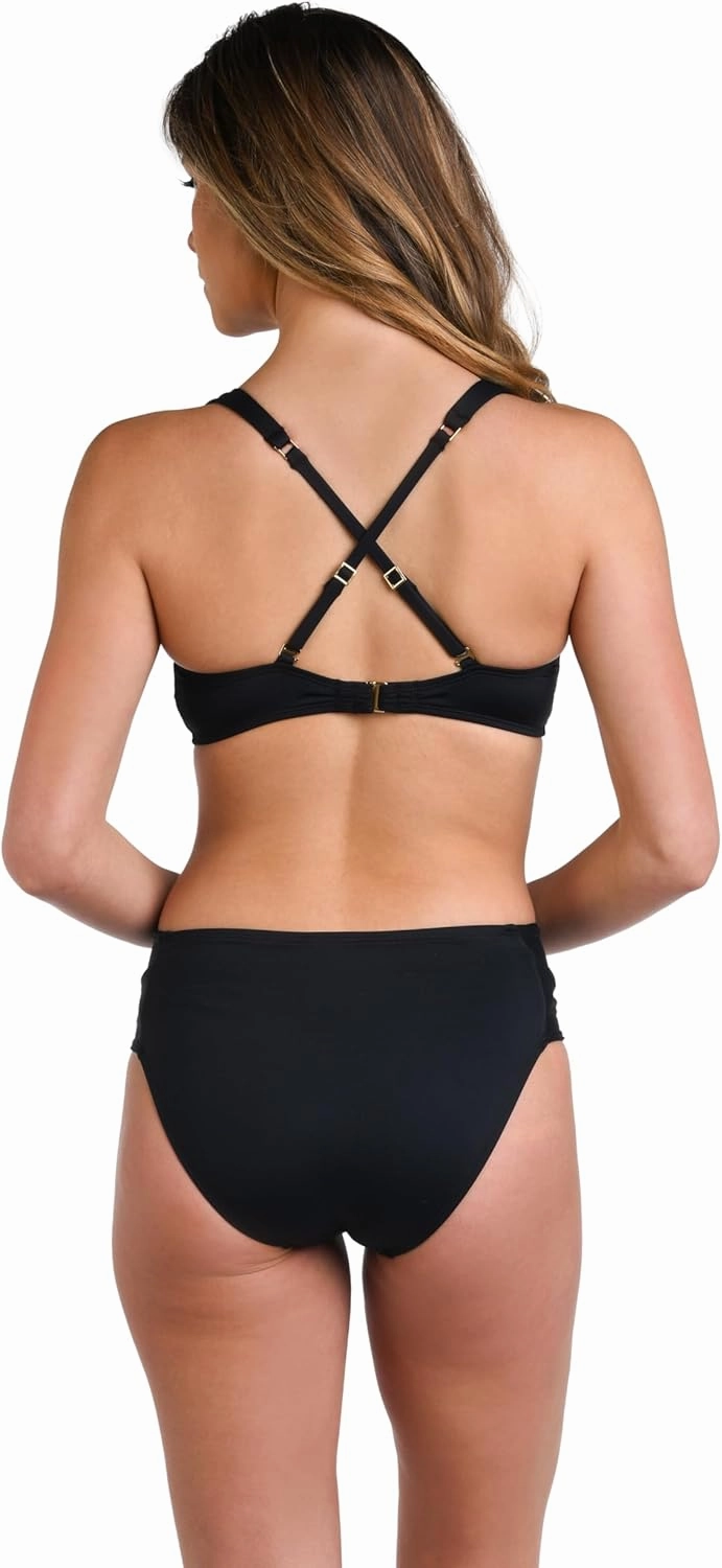 La Blanca Women's Island Goddess Over The Shoulder Swimsuit Top