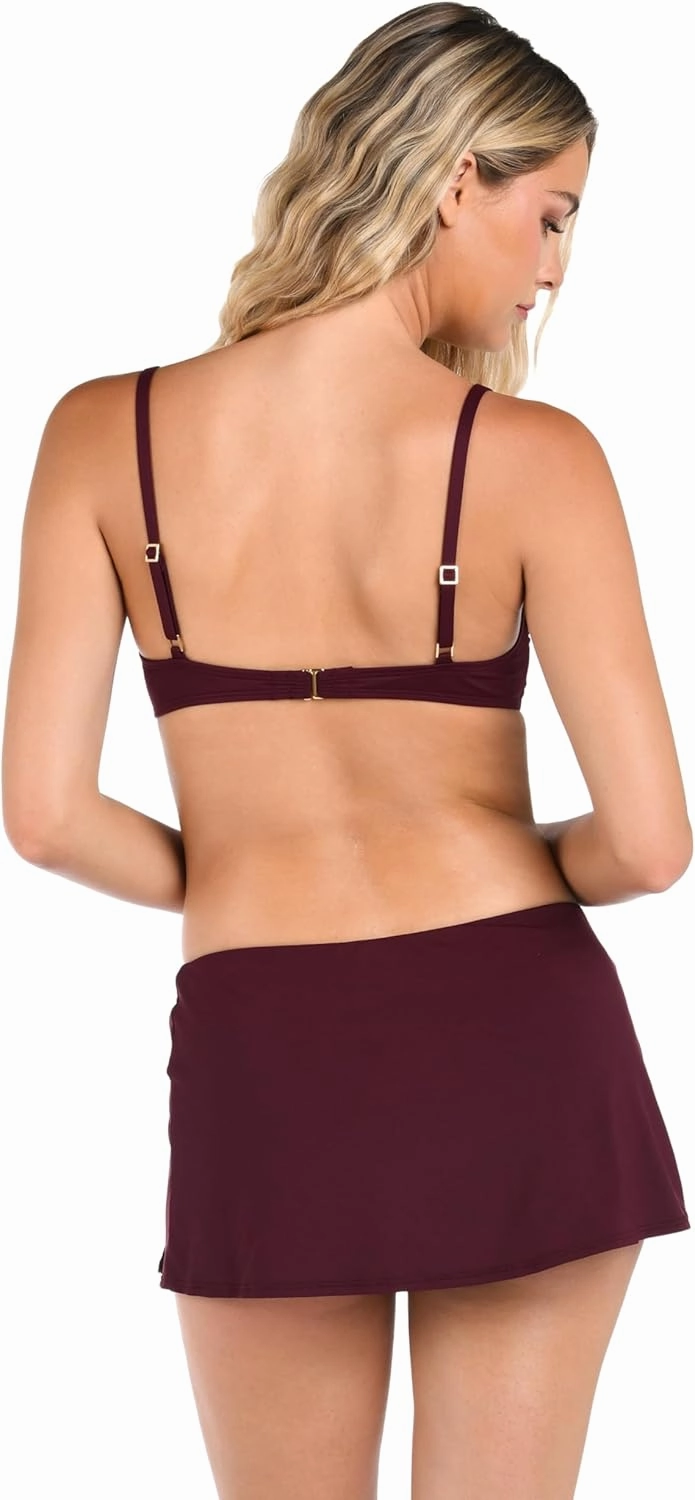La Blanca Women's Island Goddess Over The Shoulder Wrap Bikini Swimsuit Top