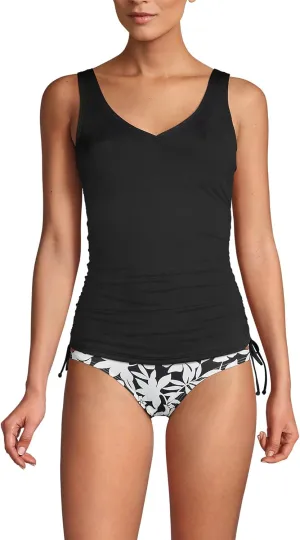 Lands' End Chlorine Resistant Underwire Tankini Swimsuit Top