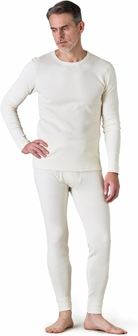 LAPASA Men's Cotton Waffle Thermal Underwear Set Midweight & Heavyweight Long Johns Base Layer Cold Weather M60/M137