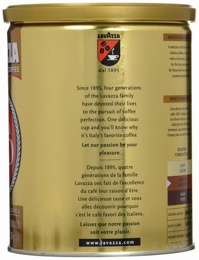 Lavazza Qualita Oro Ground Coffee, 8.8 Ounce (Pack of 2) - Packaging May Vary