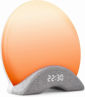 LaView Sunrise Alarm Clock White Noise Sound Machine, Wake Up Light for Heavy Sleepers, Bedroom, with Sunrise Simulation, Sleep Aid,Dual Alarms,Snooze,Alarm Clock for Heavy Sleepers,Adult,Baby