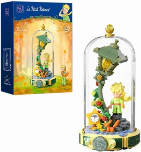 Le Petit Prince Starlight Lamp Building Block Set-Creative DIY Model with Minifigure & Dust Cover Adults and Kids Premium Building Blocks for Home Decor