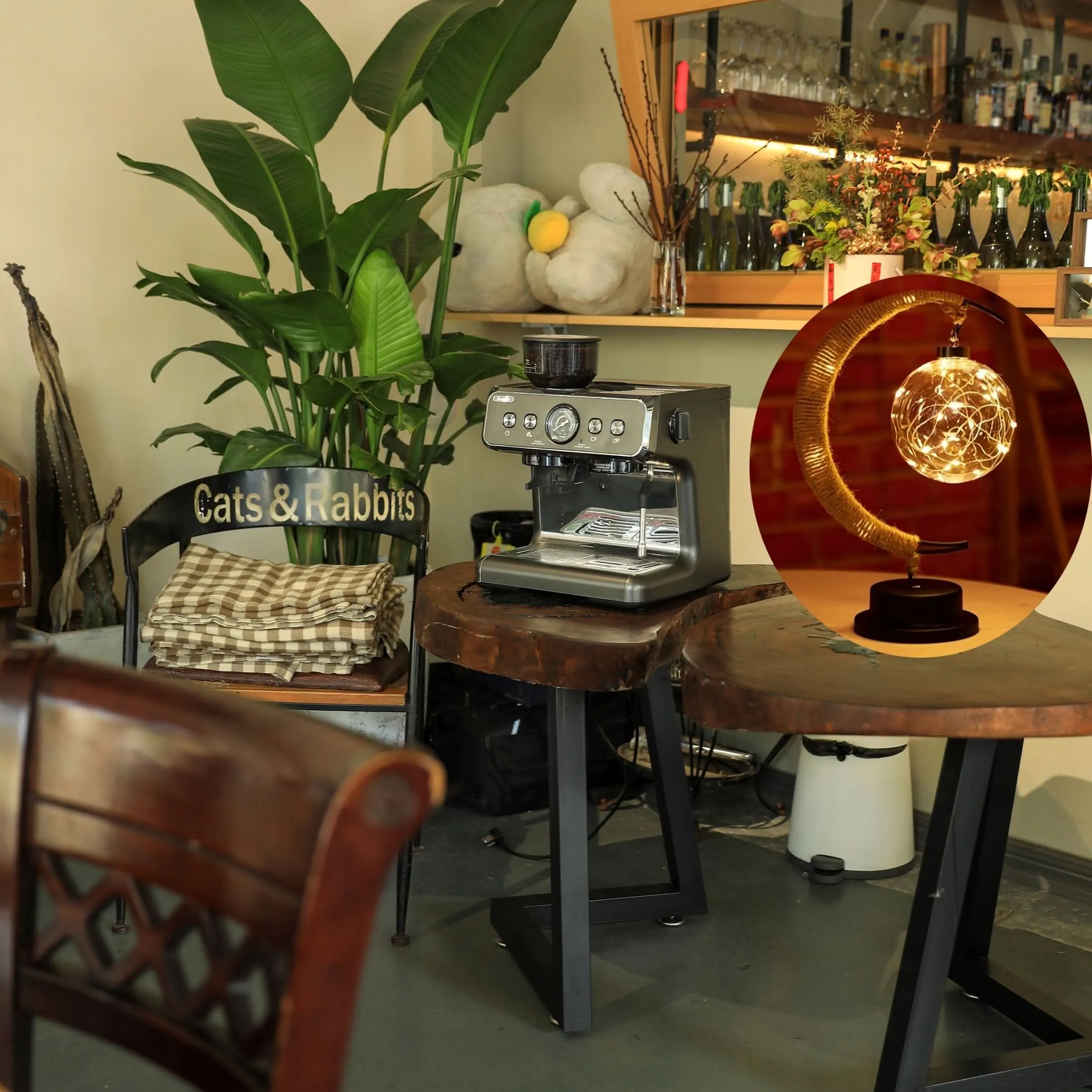 LED Moon Ball Lamp – Decorative Battery-Operated Table Lamp