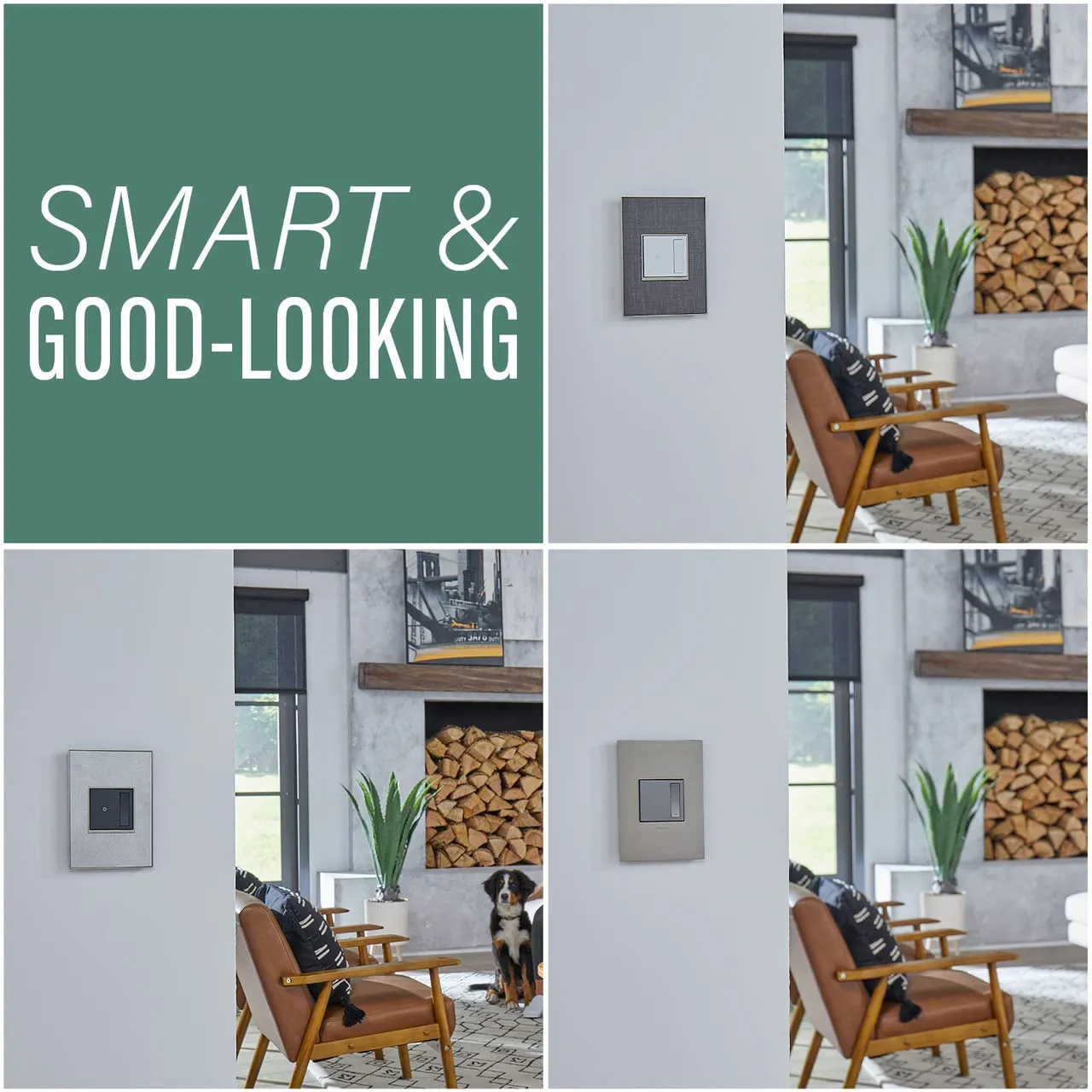 Legrand adorne with Netatmo Tru Universal Wi-Fi Enabled Smart Dimmer Switch in Graphite, WNAL50G1