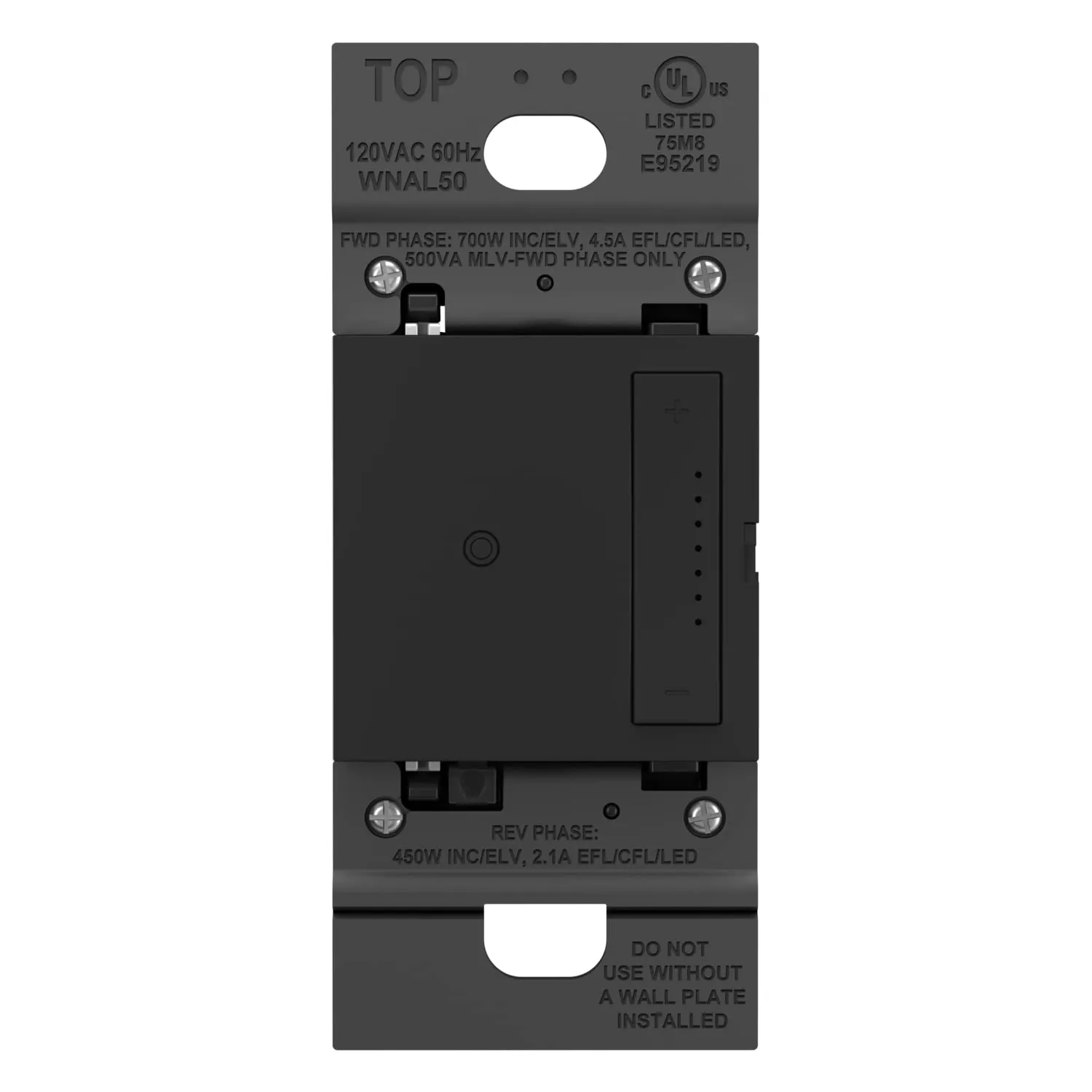 Legrand adorne with Netatmo Tru Universal Wi-Fi Enabled Smart Dimmer Switch in Graphite, WNAL50G1