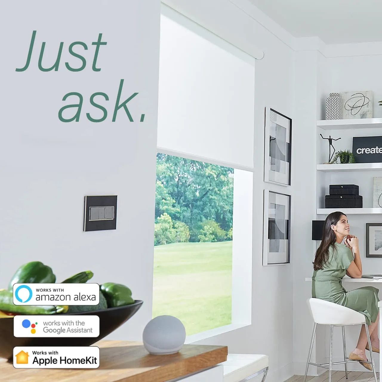 Legrand adorne with Netatmo Tru Universal Wi-Fi Enabled Smart Dimmer Switch in Graphite, WNAL50G1