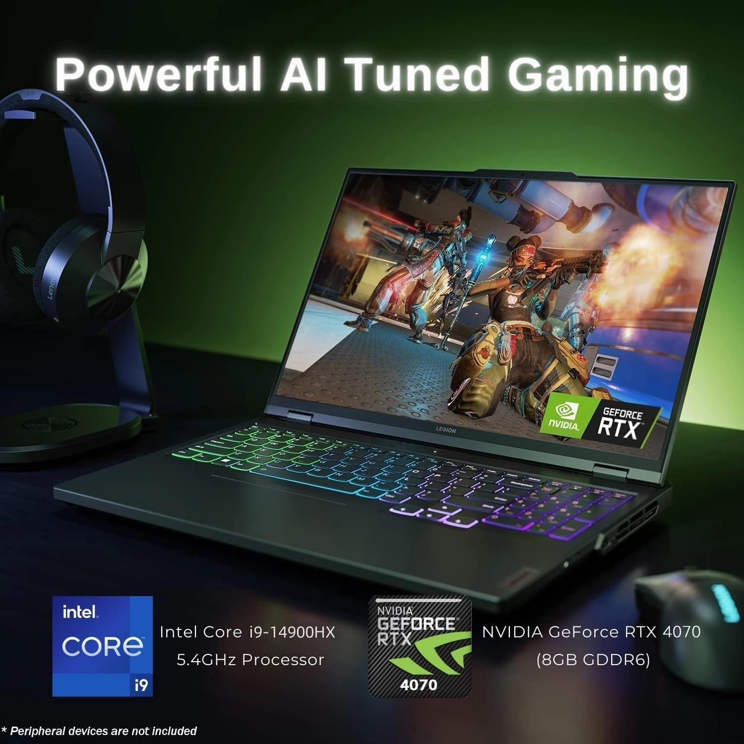 Lenovo Legion Pro 5i Gaming Laptop, Intel 14th Gen i9-14900HX, RTX 4070 8 GB GDDR6, 16" 2560x1600 WQXGA 240Hz Display, 64 GB DDR5 RAM, 8 TB SSD, Windows 11 Pro, Office Pro Lifetime License