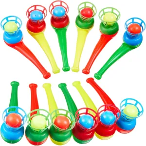 Liliful 50 Pcs Ball Blowing Toy Floating Blow Pipe Balls Stress Reliever Floating Balls Balance Blowing Toy for Birthday Party Balance Game Favors Gift Bag Stuffers Random Color