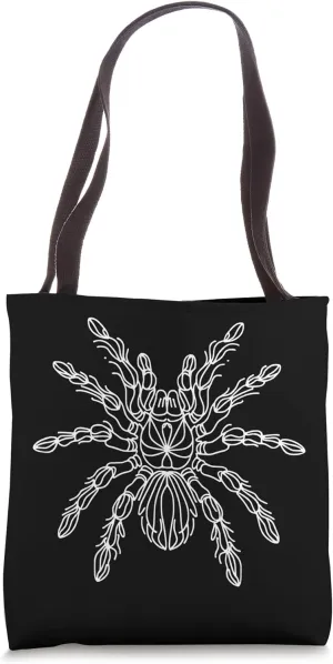 Line Art Drawing Tarantula Invertebrate - Mexican Redknee Tote Bag