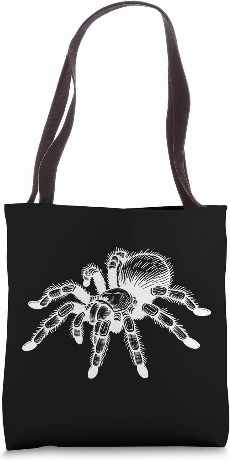 Line Art Drawing Tarantula Invertebrate - Mexican Redknee Tote Bag