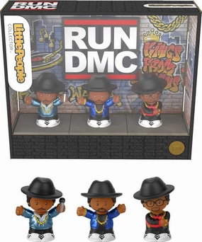 Little People Collector Run DMC, set of 3 figures styled like the iconic hip hop group for fans ages 1-101