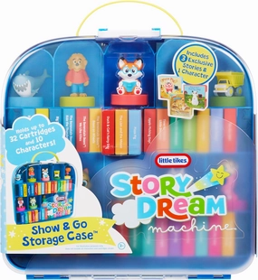 Little Tikes Story Dream Machine Show & Go Storage Case, Storytime, Books, Audio Play, Character, Carry Case, Gift and Toy for Toddlers and Kids Girls Boys Ages 3 