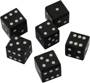 Lord of Battles Medieval Viking Dice Set of 6 with Inlaid Pips | Handmade Genuine Horn/Bone Dice Made from Natural Ox Horn & Bone (Genuine Horn)