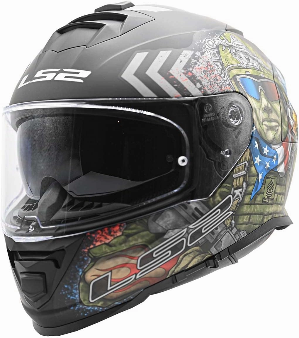 LS2 Helmets Assault Full Face Motorcycle Helmet W/SunShield
