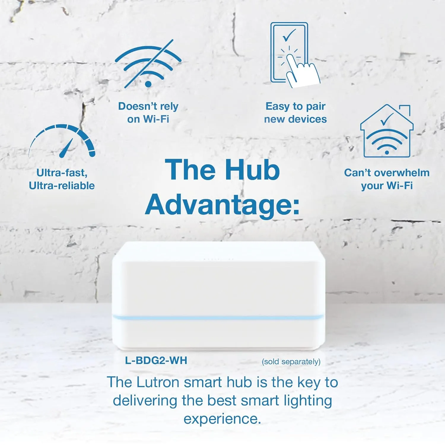 Lutron Claro Smart Switch w/ Wall Plate for Caseta Smart Lighting (Lutron Smart Hub Required), for LED Lights and Fans, 5 Amp, Single-Pole/3-Way, Neutral Required, DVRFW-5NS-WH-A, White