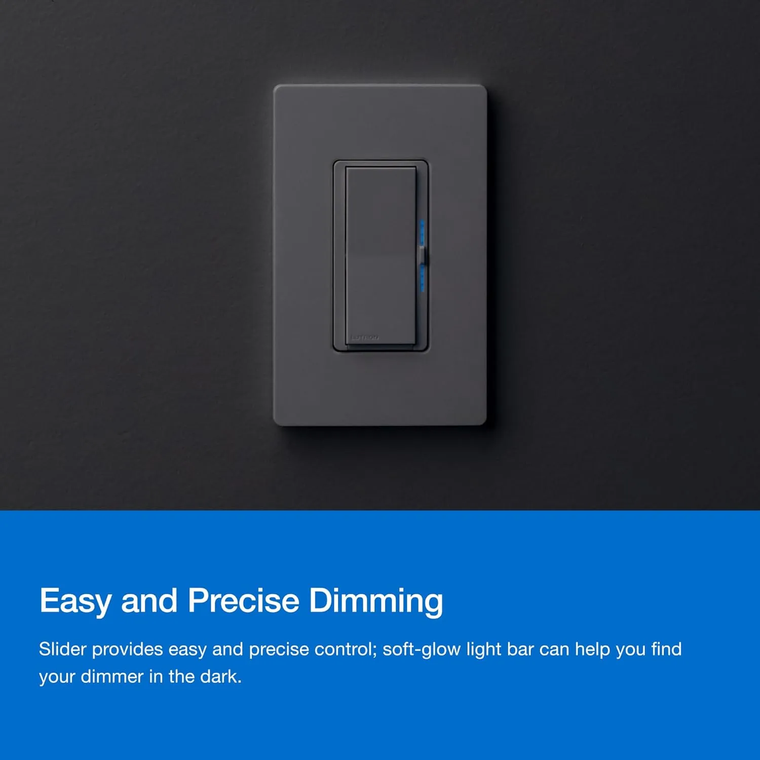 Lutron Diva Smart Dimmer Switch 3-Way Kit for Caseta Smart Lighting, w/Wall Plate, Pico Paddle Remote, Wallmount Bracket, and Label Stickers, 150 Watt, No Neutral Required, DVRF-PKG1D-WH