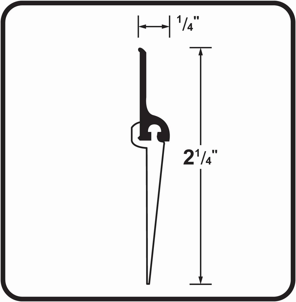 M-D Building Products 69620 48 in. Silver Aluminum and Vinyl Heavy-Duty Screw-on Door Sweep