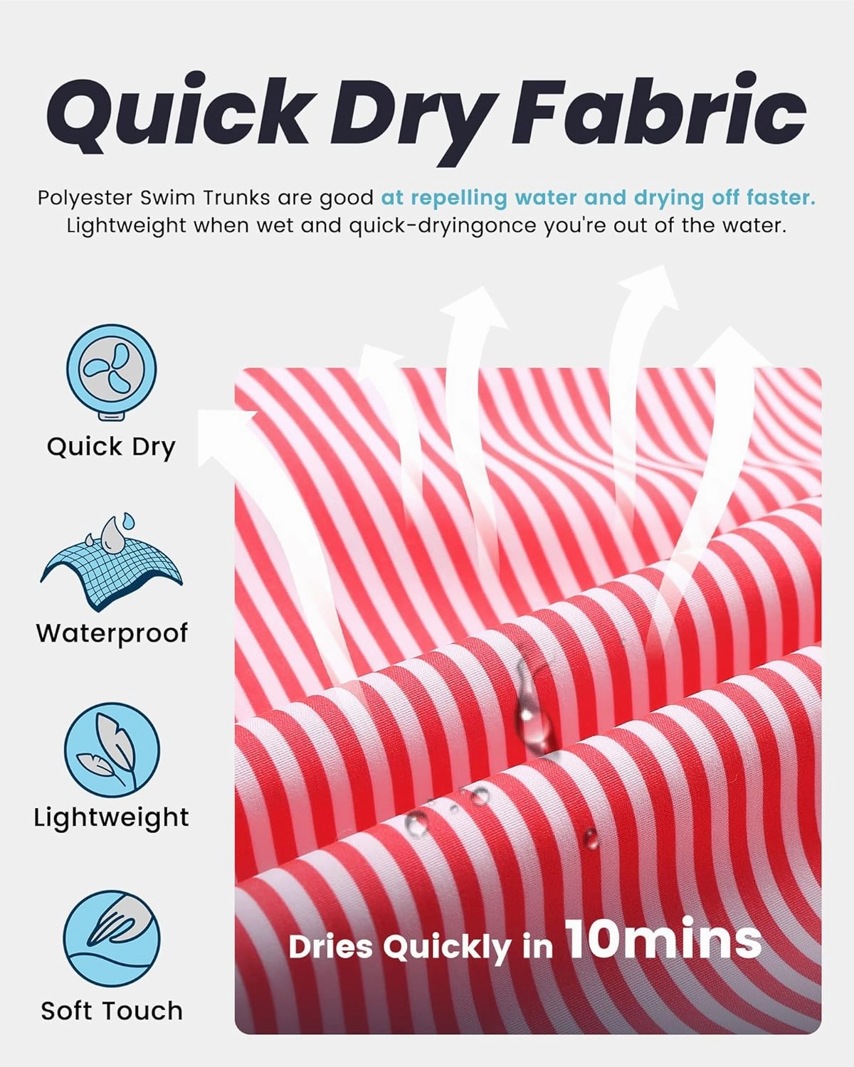 maamgic Mens Swim Trunks Quick Dry Swim Shorts with Mesh Lining Funny Swimwear Bathing Suits 7inch