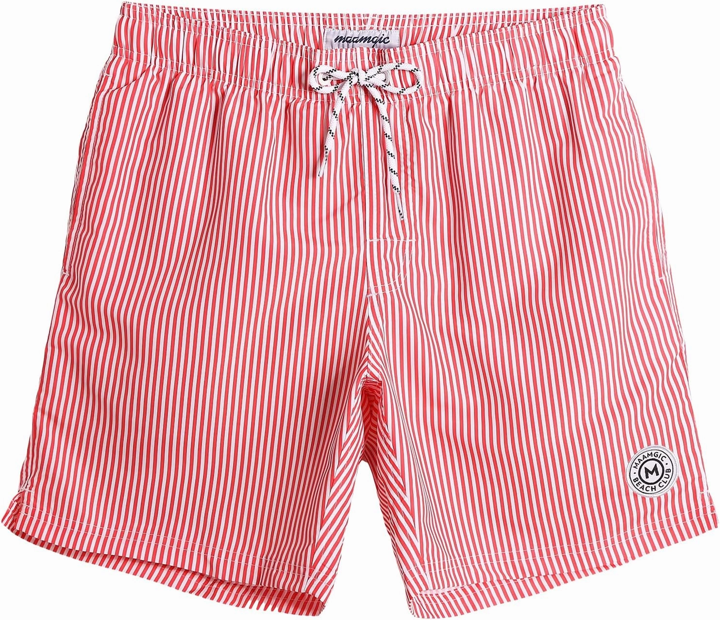 maamgic Mens Swim Trunks Quick Dry Swim Shorts with Mesh Lining Funny Swimwear Bathing Suits 7inch