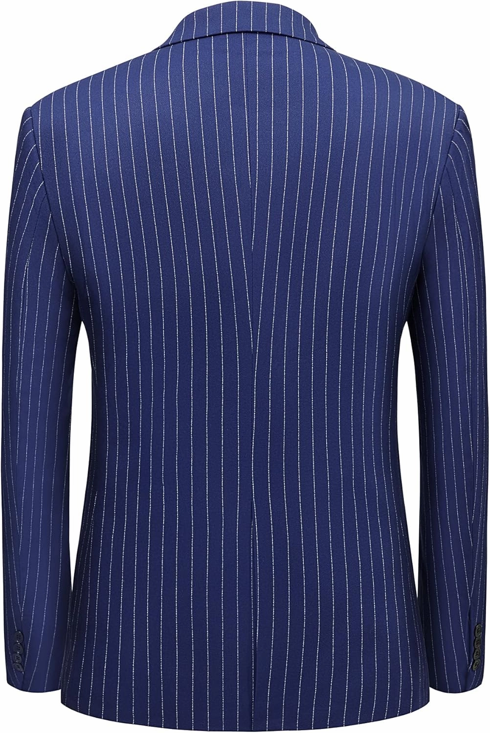 MAGE MALE Men’s Pinstripe 3 Piece Suit Slim Fit Elegant Single Breasted Business Wedding Party Blazer Vest& Pants Set