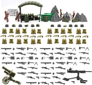 MAGMA BRICK War Equipment and Weapon in World War II Compatible with Building Block Brand Figure