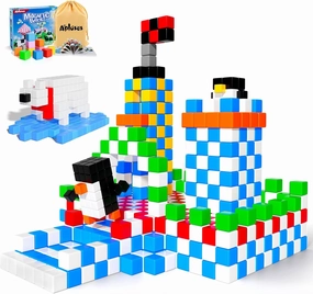 Magnetic Blocks, Magnet Building Toys for Toddlers, Preschool Sensory Autism STEM Toys for 3  Year Old Boys & Girls, Magnetic Cubes as for Kids Ages 3-5 4-8