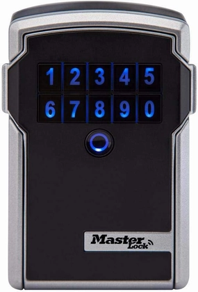 Master Lock Digital Lock Box for Keys with Code, Electronic Wall Mount Key Safe with Bluetooth Connection to iOS/Android App and Sharable Keypad Codes, 3-1/4 Inches Wide, ‎5441EC