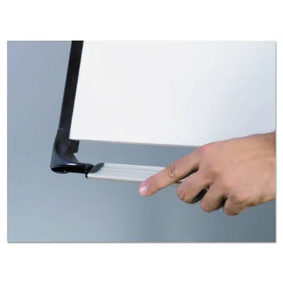MasterVision® Tripod Extension Bar Magnetic Gold Ultra Dry Erase Easel, 29" x 41", White Surface, Black/Satin Aluminum Frame