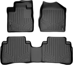 MAXLINER Floor Mats 2 Row Liner Set Black for 2009-2014 Nissan Murano