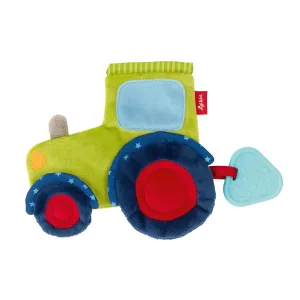 Mädchen und Jungen, Aktiv-Knistertuch, Traktor, Grün/Blau, 42301