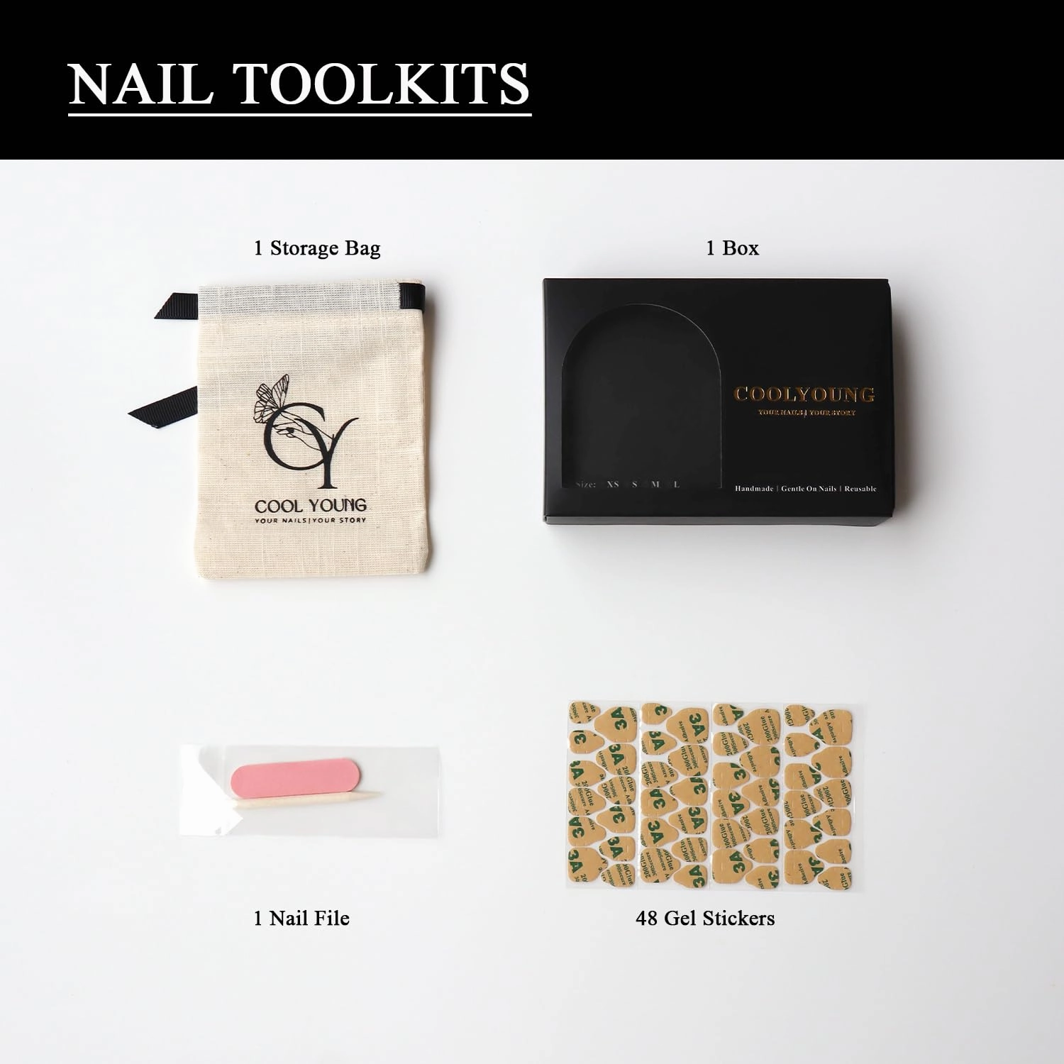 Medium Coffin Press On Nails, 3D Nail Art, Infatuation, Floral Press On Nails, Coquette Nails, 10 Pieces Press On Acrylic Nails with 1 Storage Bag and Gel Nail Kit