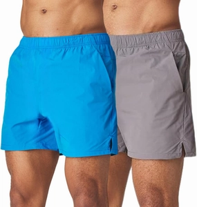 Men's 5 Inch Swim Trunk's with Liner 2 Pack Mens Stretch Quick Dry Beach Shorts Swimming Trunks & Bathing Suits for Men