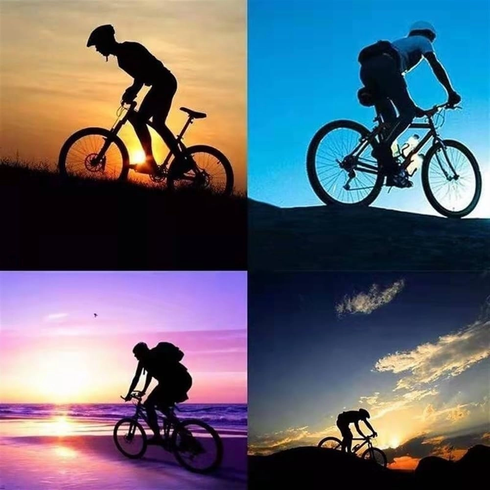 Men's Cycling Suit Long Sleeve Long Pants Triathlon Suit Mountain Bike Jumpsuit Cycling Jersey with Pockets Speedsuit (Color : 02, Size : X-Large)
