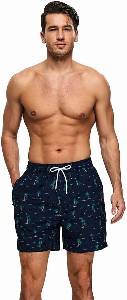 Men's Swim Trunks Quick Dry Beach Board Shorts Bathing Suit Swimwear