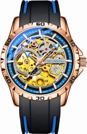 Men's Watch Waterproof Night Light Automatic Mechanical Watch Tourbillon Hollow Fashion Men's Watch 3ATM Waterproof