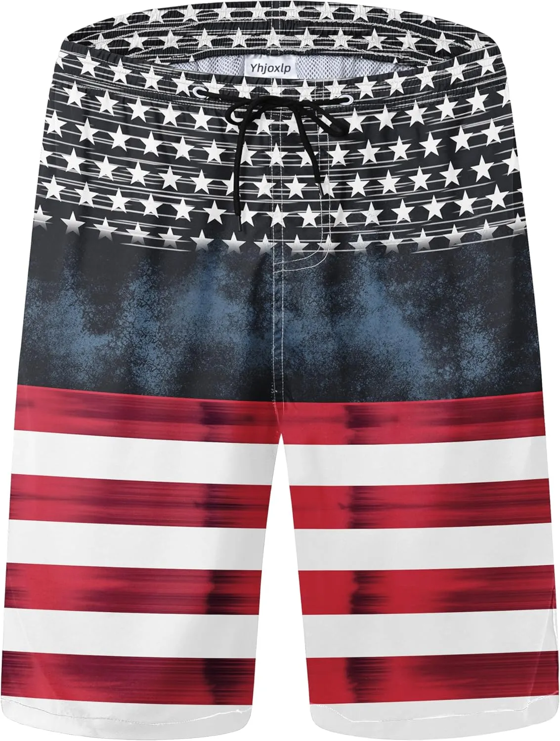 Mens Swim Trunks Quick Dry Board Shorts with Mesh Lining, Breathable Fit Print Beach Shorts Swimwear Bathing Suits