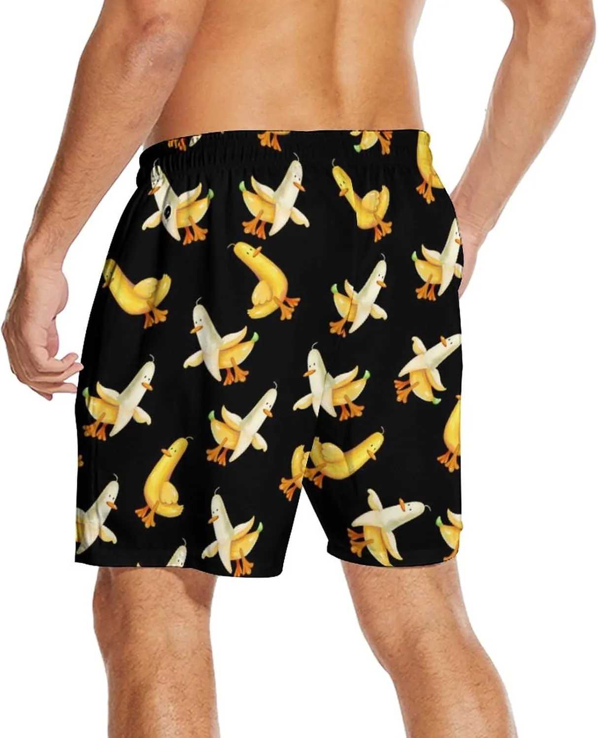 Mens Swim Trunks with Compression Liner 2 in 1 Quick-Dry Swim Shorts Men Board Shorts Swimwear for Swimming Beach