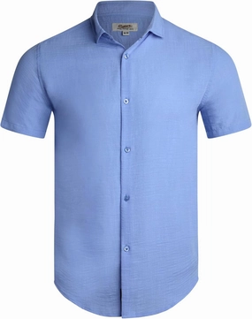 Mens Short Sleeve Button Down Shirts - Relaxed Fit Casual Collared Shirts for Men (Sizes: S-2XL)