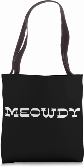 Meowdy Cat - Western Texas Cowboy Animal Lover Hat Thinly Tote Bag
