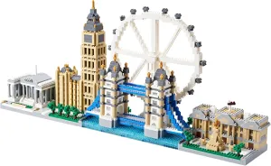 Micro Building Blocks, Architecture Model London Skyline Collection Micro Mini Blocks Set, Gift for Adults (3430 PCS)