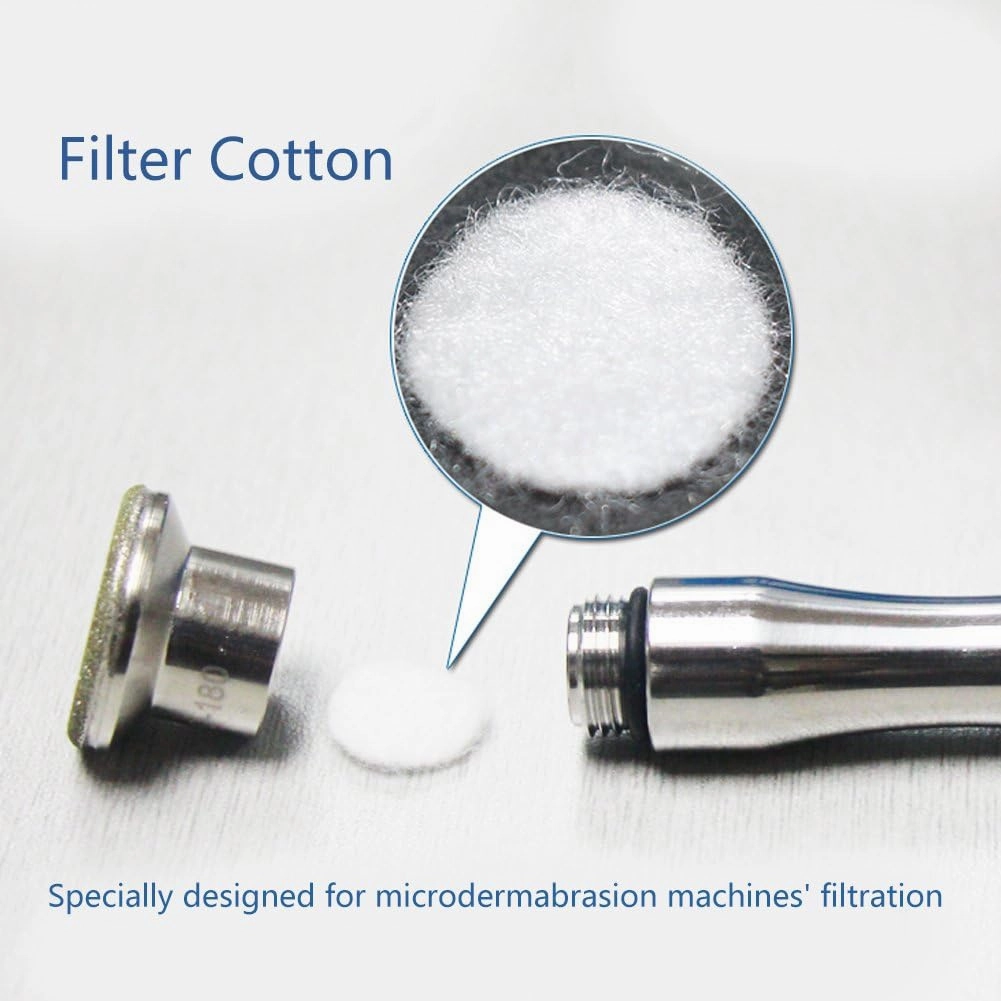 Microdermabrasion Cotton Filters Replacement, 500pcs Replacement Sponge Cotton Filter Round Filtering Pads Microdermabrasions Filters Pads Accesories for Blackhead Removal Beauty Machine(40mm)