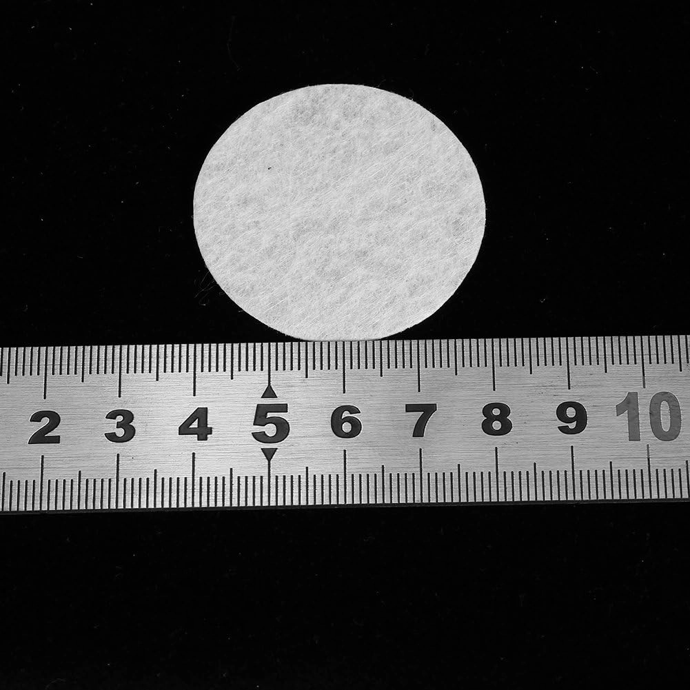 Microdermabrasion Cotton Filters Replacement, 500pcs Replacement Sponge Cotton Filter Round Filtering Pads Microdermabrasions Filters Pads Accesories for Blackhead Removal Beauty Machine(40mm)