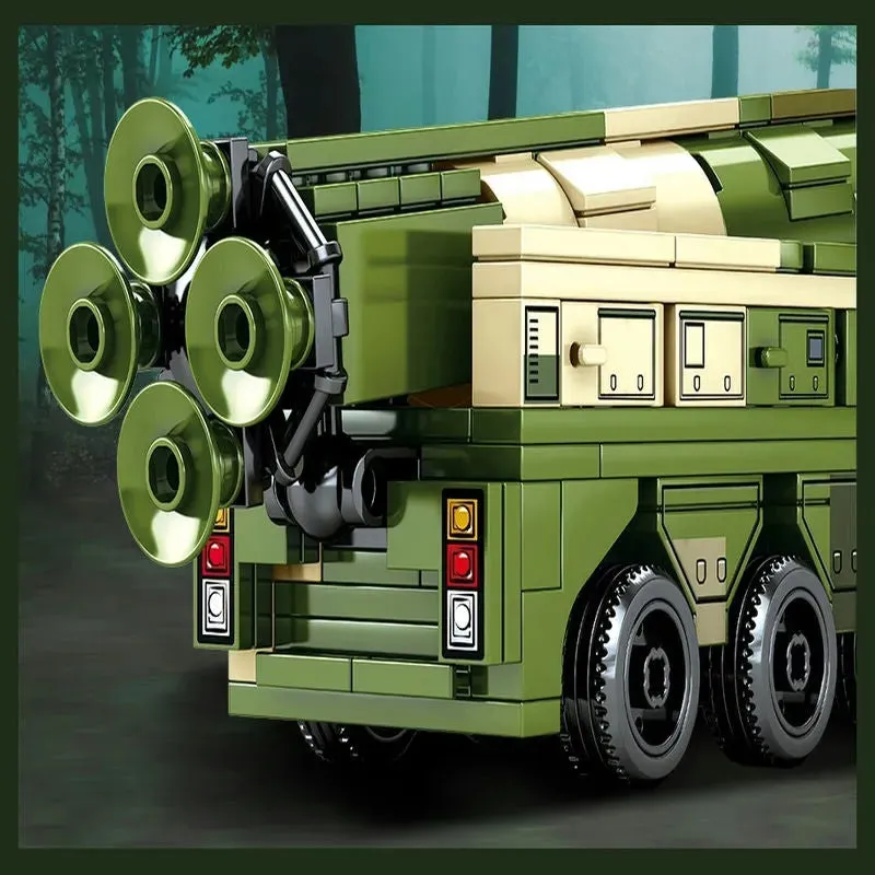 Military MOC WW2 Anti Ship Missile Vehicle Bricks Toys